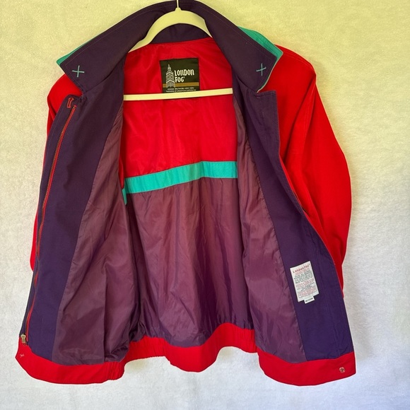 London Fog Red and Purple Outerwear - Picture 5 of 14